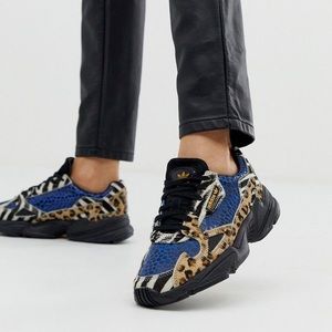 Adidas women’s leopard falcon sneakers